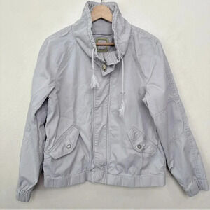 Aritzia TNA Womens Large Cotton  Croped Drawstring Hem Utility Jacket